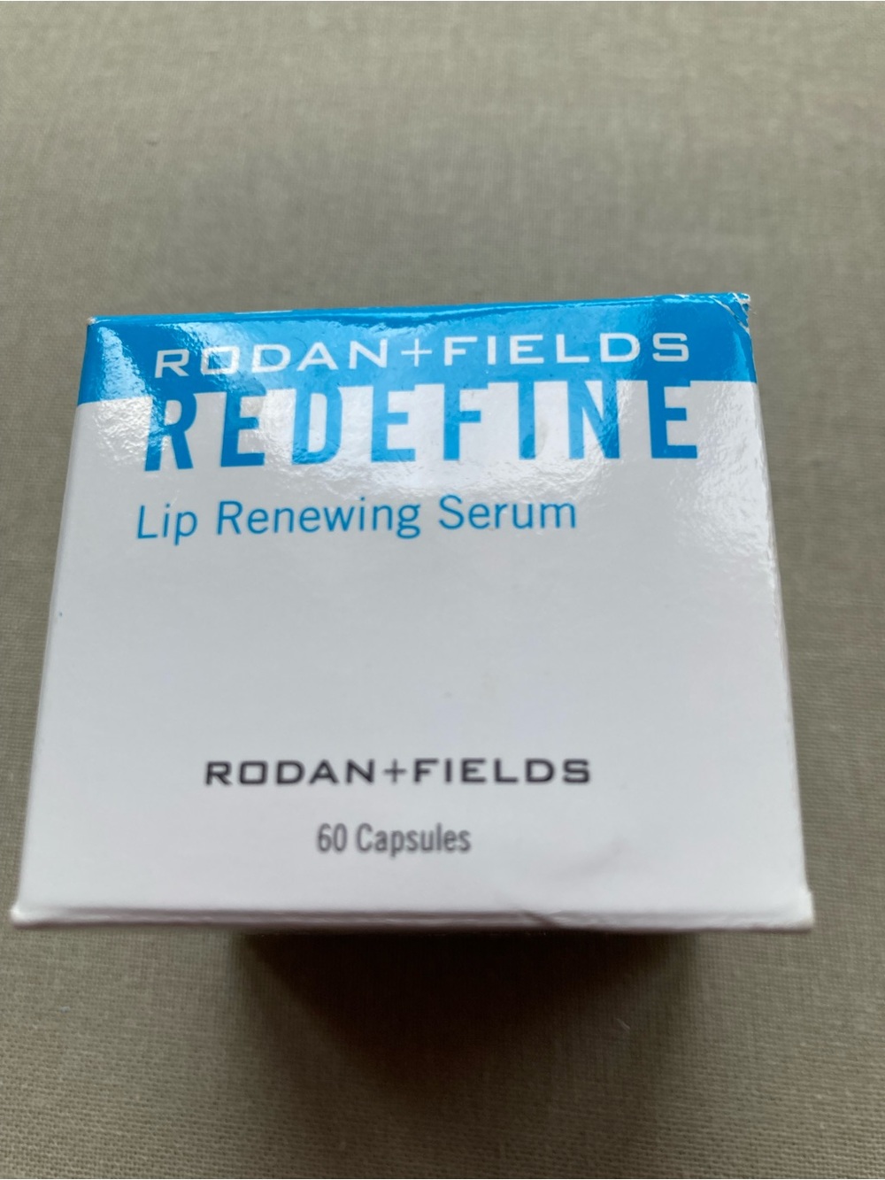 Rodan + Fields White Lip Treatment Jar with Blue Accent